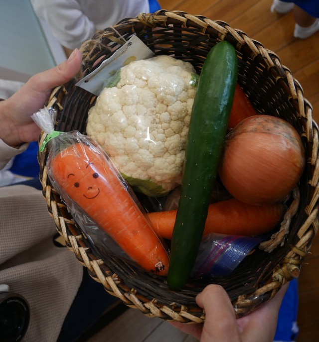 もってきたお野菜！