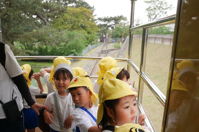最後尾の汽車は展望席！