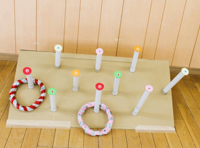 輪投げは何回もしたよ！