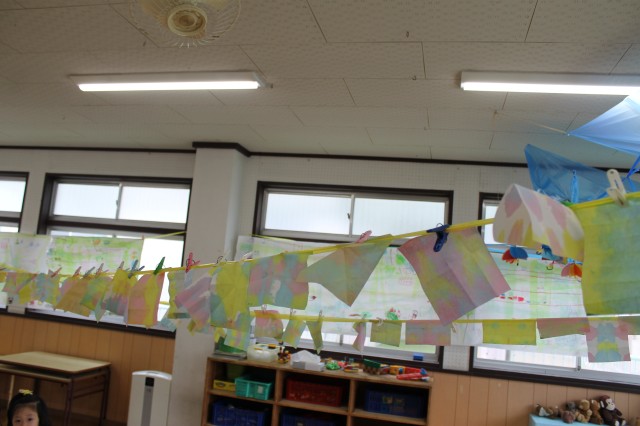 染め紙もしたよ☆