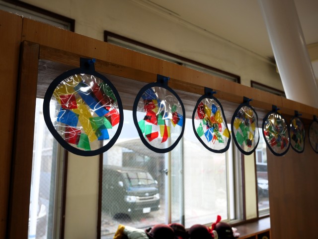 オーナメントのステンドグラス