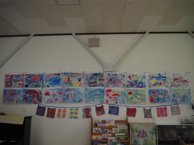 混色「うみのいきもの」