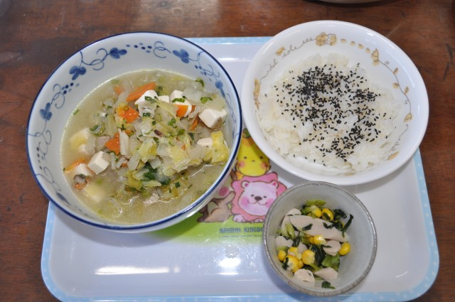 豚汁菜っちゃん炒め・ご飯