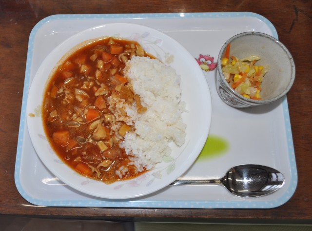 ハヤシライス(ポーク)・カラフルサラダ